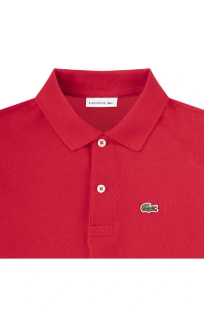 Lacoste Baby Boys Short Sleeve Classic Pique Polo Shirt In Red