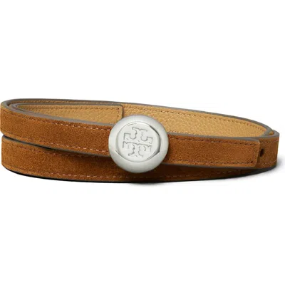Tory Burch Romy Reversible Belt In Brown