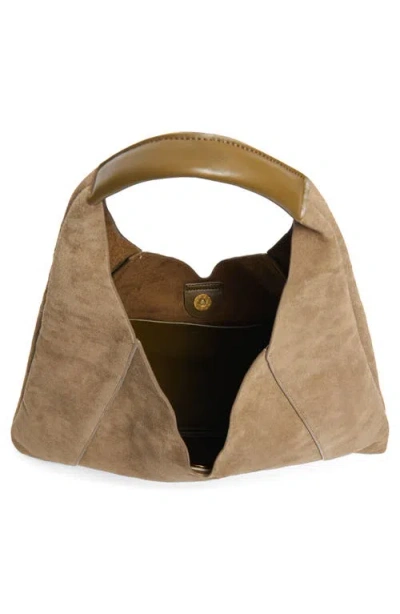 Dolce Vita Malin Suede Hobo Bag In Brown