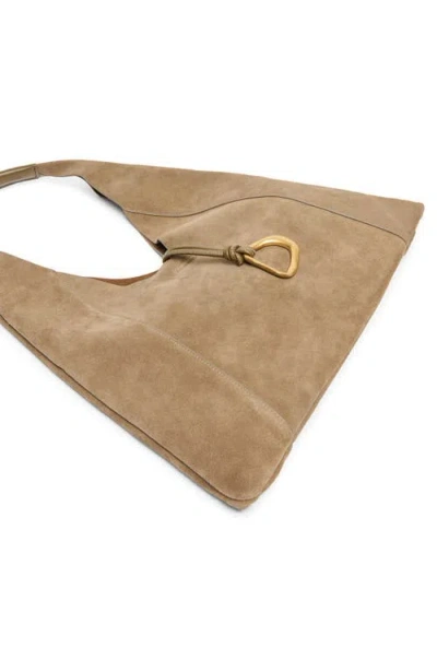 Dolce Vita Malin Suede Hobo Bag In Brown