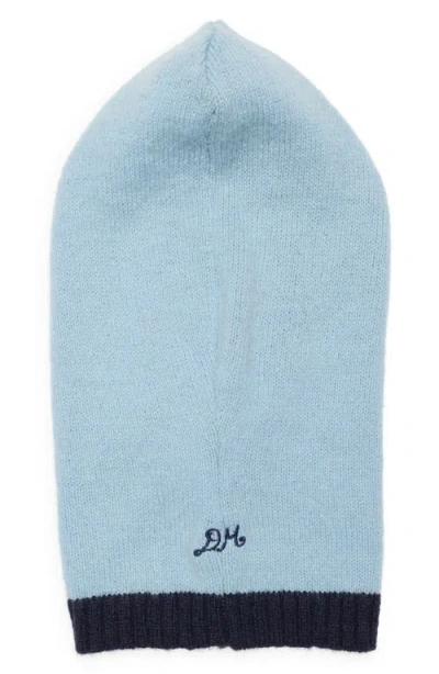 Damson Madder Button Through Hood In Blue