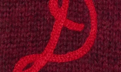 Damson Madder Dm Mittens In Burgundy