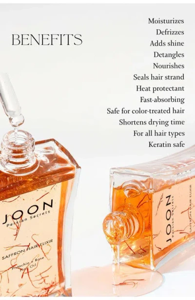 Joon Saffron Hair Elixir Set (nordstrom Exclusive) $78 Value In Transparent