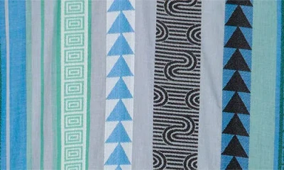 Elan Embroidered Tiered Cotton Blend Cover-up Maxi Dress In Blue