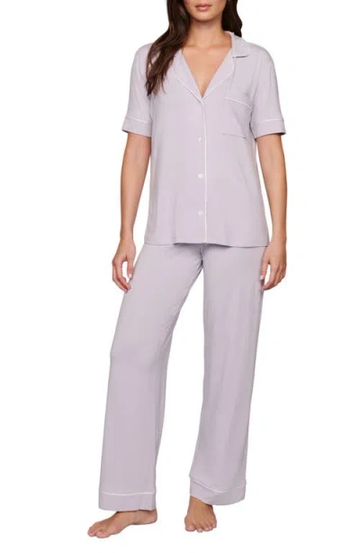 Eberjey Gisele Short Sleeve Pant Pajamas In Blue