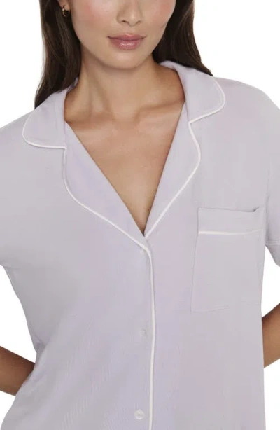 Eberjey Gisele Short Sleeve Pant Pajamas In Blue