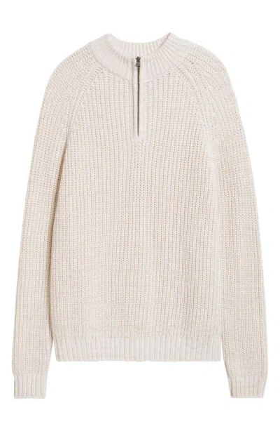 Rails Stratton Quarter Zip Sweater In Neutral