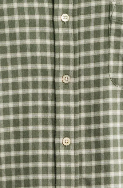 Rails Vance Check Cotton Blend Button-down Shirt In Green