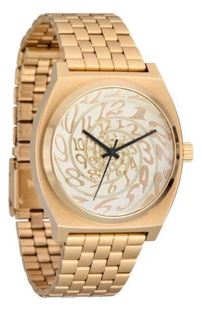 Nixon Time Teller In Gold