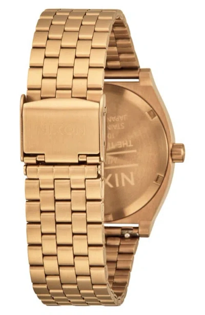 Nixon Time Teller In Gold