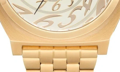 Nixon Time Teller In Gold