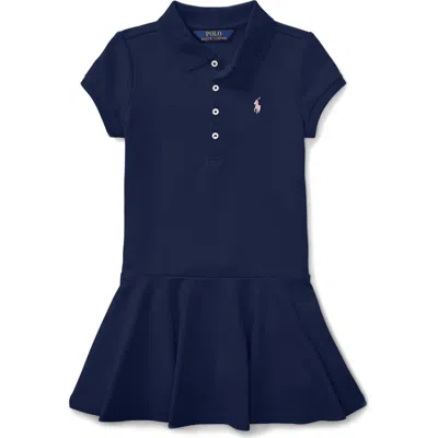 Polo Ralph Lauren Toddler Girls Polo Dress In Blue