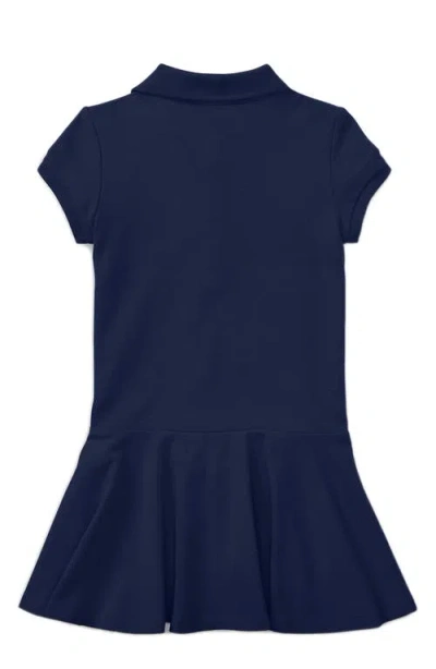 Polo Ralph Lauren Toddler Girls Polo Dress In Blue