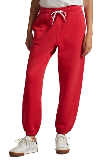 Polo Ralph Lauren Classic Jogging Pants In Red