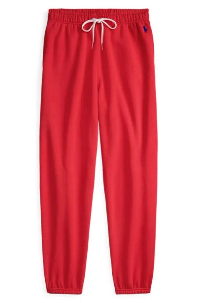 Polo Ralph Lauren Classic Jogging Pants In Red