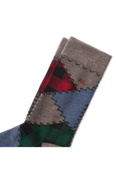 Polo Ralph Lauren Women's Patchwork Crew Socks In Multi