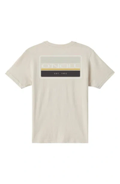 O'neill Kids' Banner Cotton Graphic T-shirt In White
