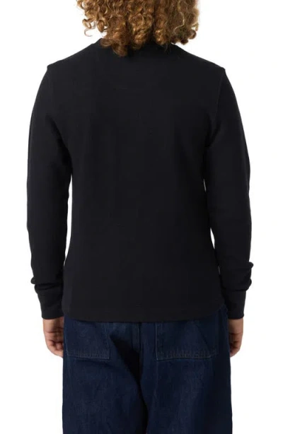 O'neill Kids' Overland Cotton Thermal T-shirt In Black