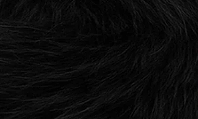 Apparis Margot Sable Faux Fur Pillbox Hat In Black