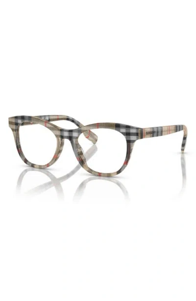 Burberry 46mm Cat Eye Optical Glasses In Brown