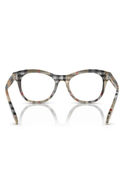 Burberry 46mm Cat Eye Optical Glasses In Brown