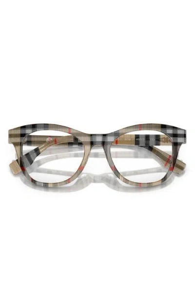 Burberry 46mm Cat Eye Optical Glasses In Brown
