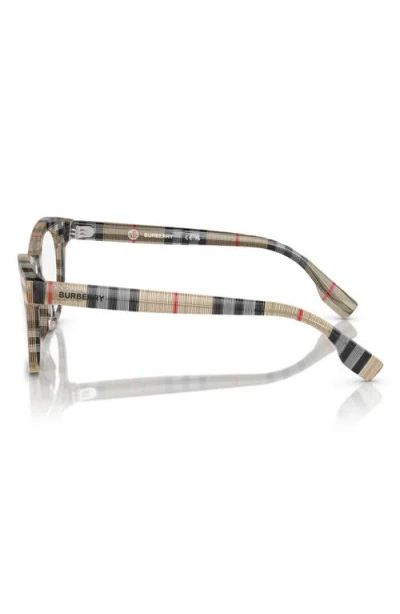 Burberry 46mm Cat Eye Optical Glasses In Brown