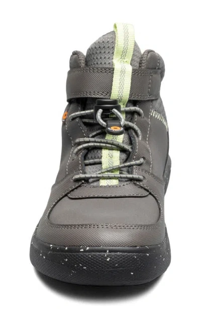 Bogs Kids' Skyline Kicker Water Resistant Low Top Sneaker In Gray