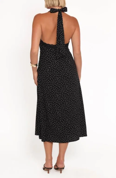 Petal And Pup Petal & Pup Stasia Halter Midi Dress In Black