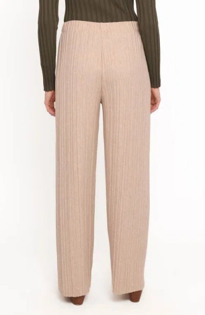 Petal And Pup Petal & Pup Davis Pleated Wide Leg Knit Pants In Animal Print