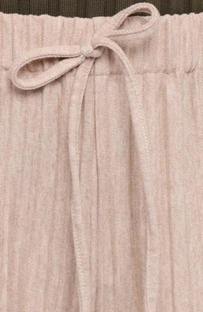 Petal And Pup Petal & Pup Davis Pleated Wide Leg Knit Pants In Animal Print