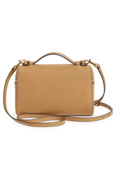 Tory Burch Romy Slim Leather Top Handle Bag In Brown