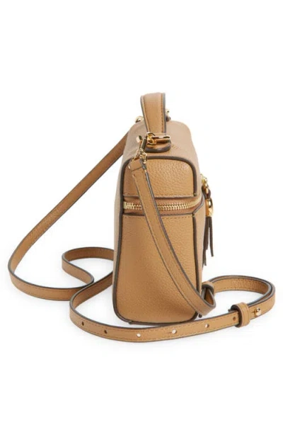 Tory Burch Romy Slim Leather Top Handle Bag In Brown