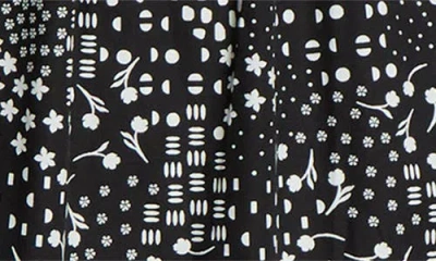 Sugarlips Larsa Geometric Print Smocked Dress In Multi