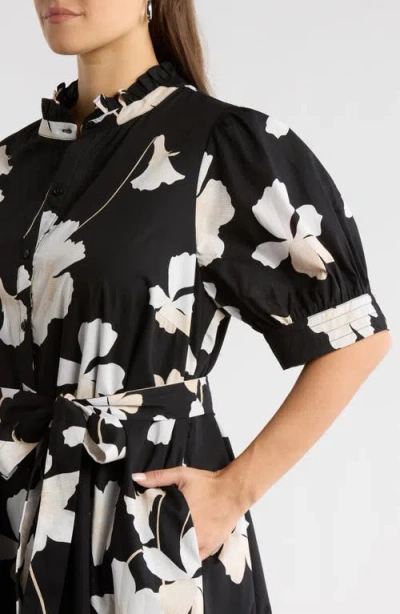 Sugarlips Medina Floral Print Shirtdress In Multi