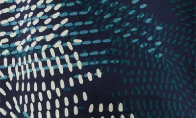 Sugarlips Kirby Geometric Print Shirt In Blue