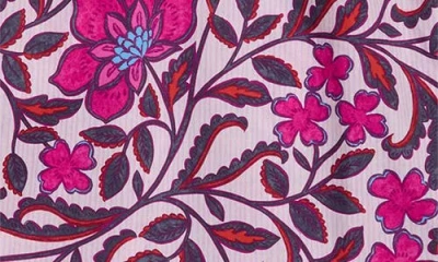 Sugarlips Aubrey Floral Print Long Sleeve Shirt In Animal Print