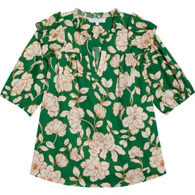 Sugarlips Lucena Floral Print Cotton Poplin Shirt In Multi