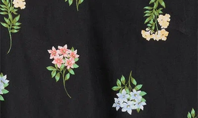 Sugarlips Mayrel Floral Rockabye Cotton Trapeze Dress In Multi