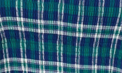 Sugarlips Buckley Plaid Sunfire Smocked Cotton Tiered Maxi Dress In Animal Print