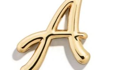 Baublebar Script Initial Pendant Necklace In Gold