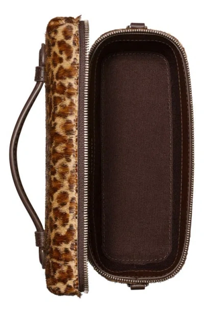 Tory Burch Kira East/west Vanity Case In Animal Print