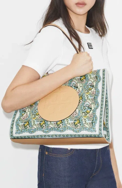 Tory Burch Small Ella Print Tote In Multi
