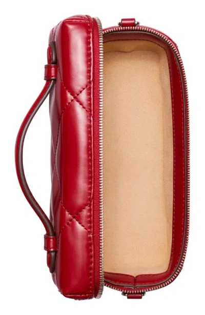 Tory Burch Kira East/west Vanity Case In Red