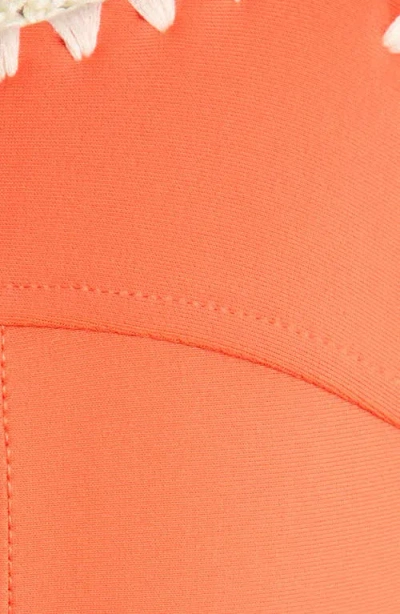 Ramy Brook Emmeline Underwire Contrast Edge Bikini Top In Orange