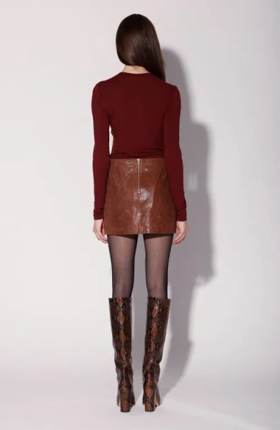 Walter Baker Lana Skirt In Brown
