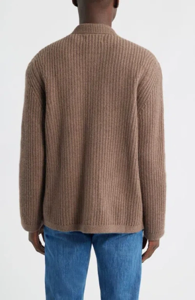 Alex Crane  Kite Merino Wool Cardigan In Brown