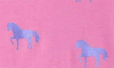 Hatley Kids' Shimmer Horses Sweatshirt In Pink