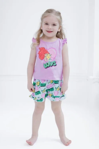 Disney Tank Top & French Terry Shorts Set In Animal Print