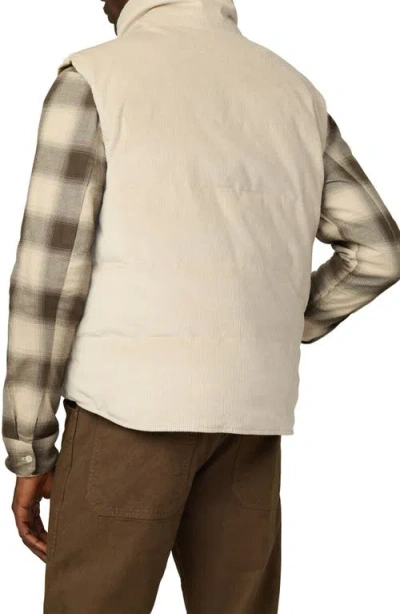 Joe's Reversible Corduroy Puffer Vest In Neutral